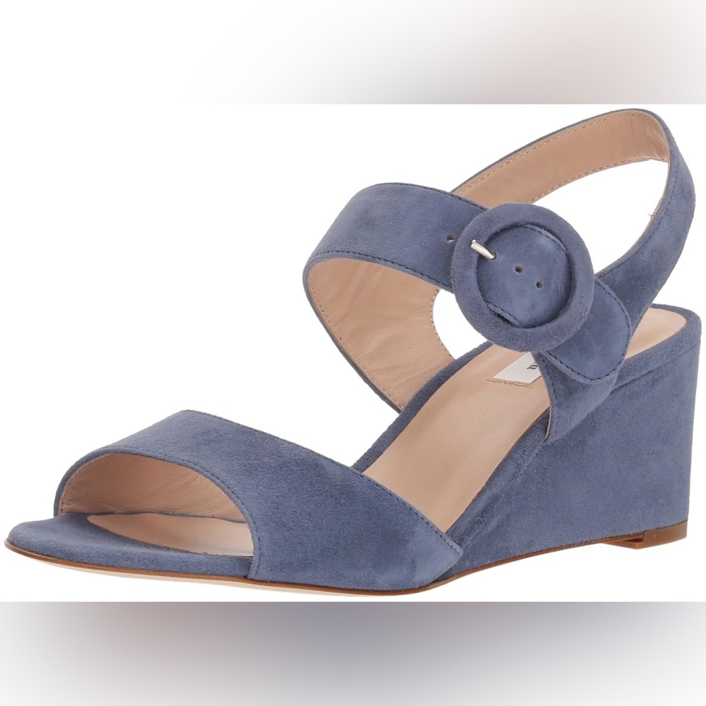 LK Bennett London Bailey wedge sandal - Powder Blue - Size 39.5